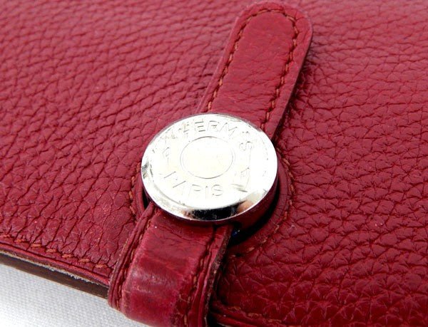 HERMES/エルメス ドゴンロング 財布 ボルドー - 安心保証・業界最安値の販売 福助